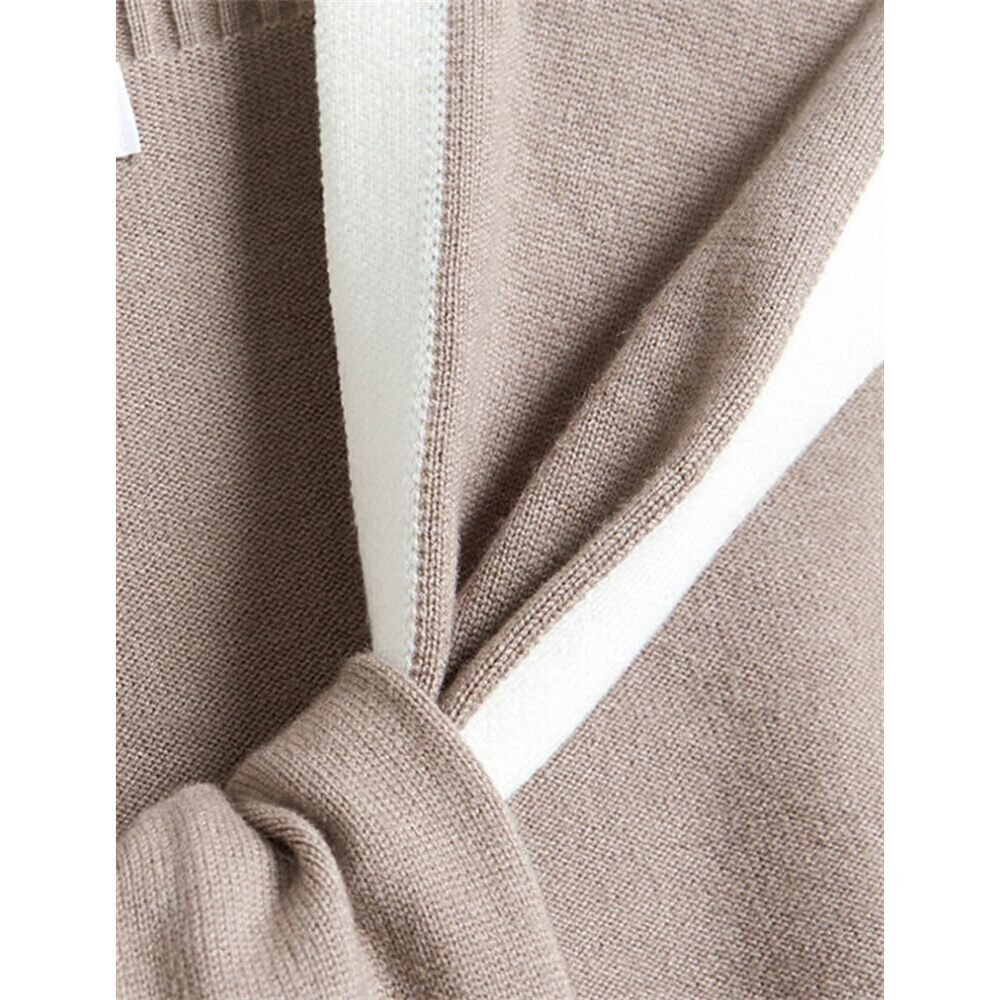 3742 Women Casual Shawl Wraps Knitted Sweater Shawl Knotted Shoulder Tops Soft - Picture 9 of 9